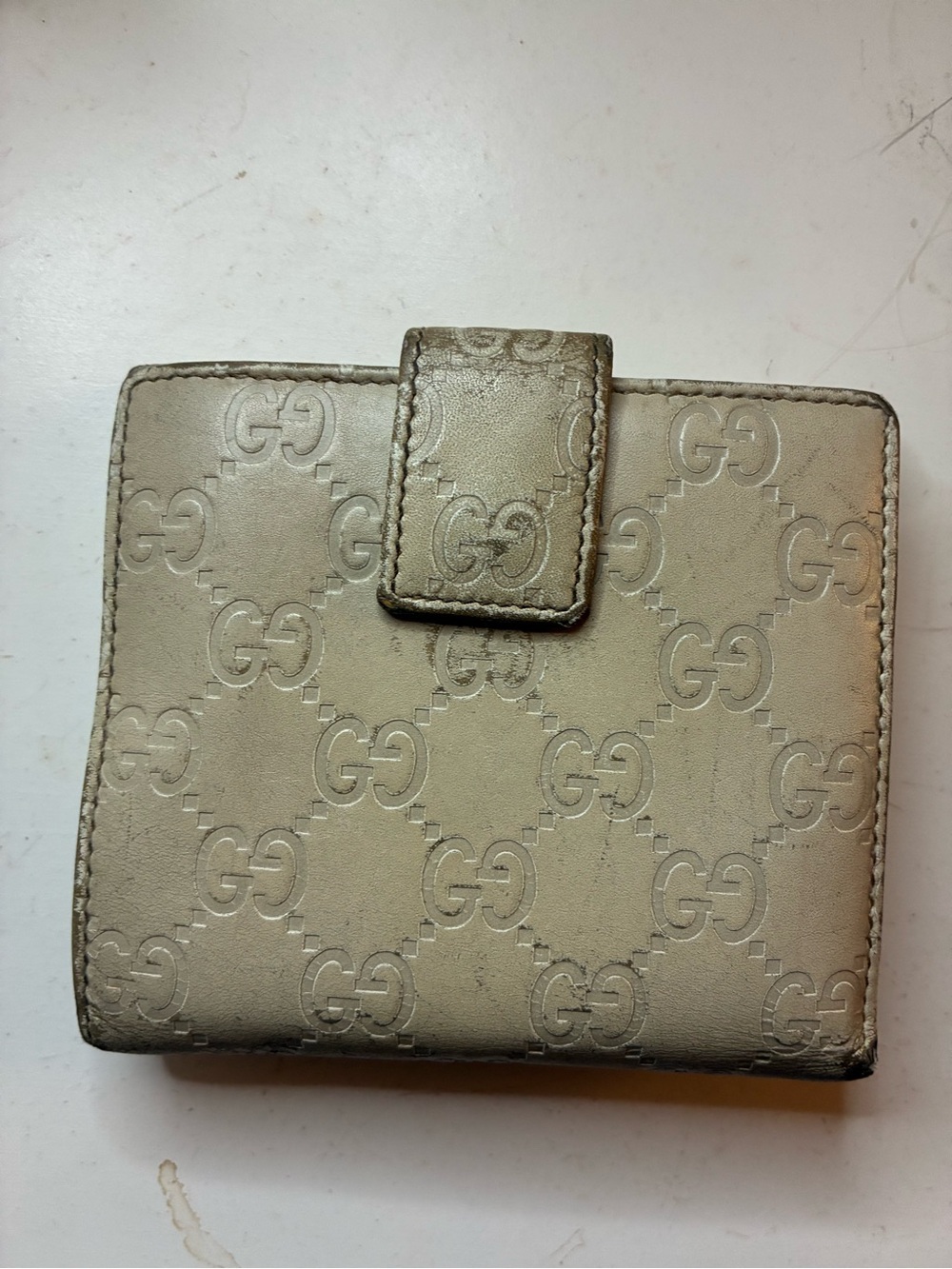 Vintage Gucci GG Monogram Fold Over Wallet - Picture 4 of 15